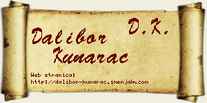 Dalibor Kunarac vizit kartica